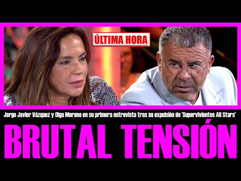 BRUTAL TENSIÓN ENTRE OLGA MORENO Y JORGE JAVIER VÁZQUEZ EN SU PRIMERA ENTREVISTA.