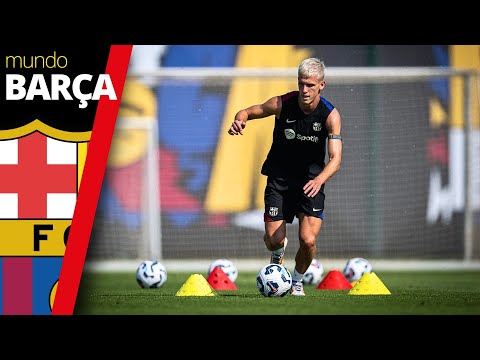 BARÇA | DANI OLMO ya se entrena con el FC BARCELONA