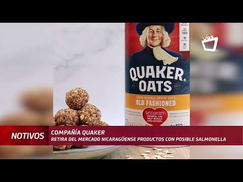 Quaker retira del mercado nicaragüense productos por posible contaminación con salmonela