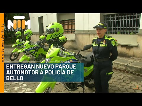 Entregan nuevo parque automotor a Policía de Bello - Telemedellín