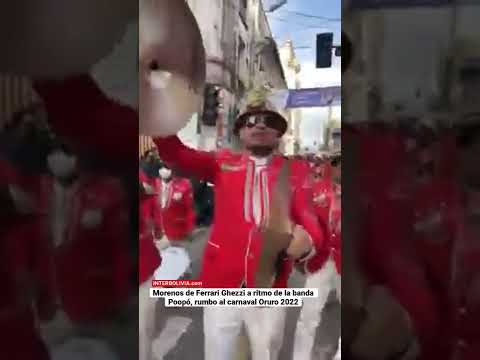 Morenos de Ferrari Ghezzi a ritmo de la banda Poopó, rumbo al carnaval Oruro 2022