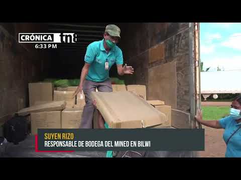 Llegan materiales fungibles y paquetes escolares a Puerto Cabezas - Nicaragua