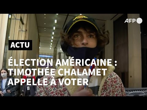 Election américaine: l'acteur Timothée Chalamet appelle à voter | AFP