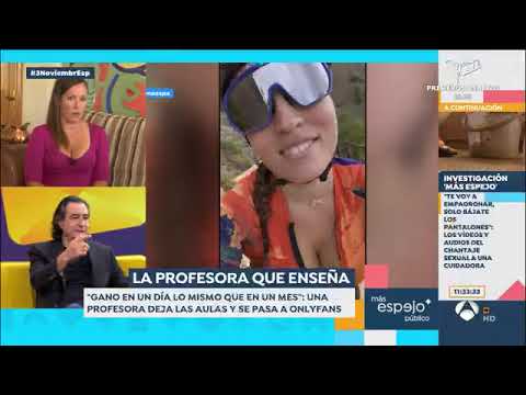 Cecilia Sopeña en Espejo Público hablando de su OnlyFans