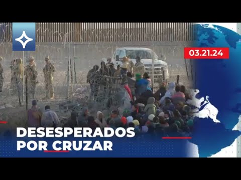 Caos y desesperación en la frontera. |Noticias EstrellaTV