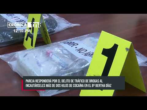 Capturan a pareja en un barrio de Managua con más de 2 kilos de cocaína - Nicaragua