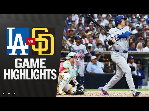 Dodgers vs. Padres Game Highlights (8/22/25) | MLB Highlights