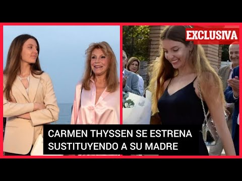 ?LA HIJA DE LA BARONESA THYSSEN ,CARMEN SE ESTRENA SUSTITUYENDO A SU MADRE