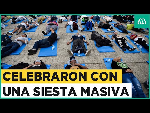 Día mundial del sueño: Ciudad de México celebra con “siesta masiva”