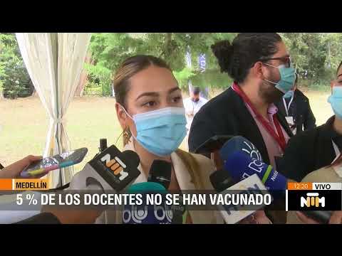 El 5 % de los docentes en Medellín no se han vacunado [TNTM - Telemedellín