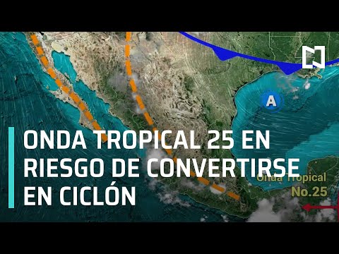 Onda tropical 25 podría convertirse en ciclón - Las Noticias