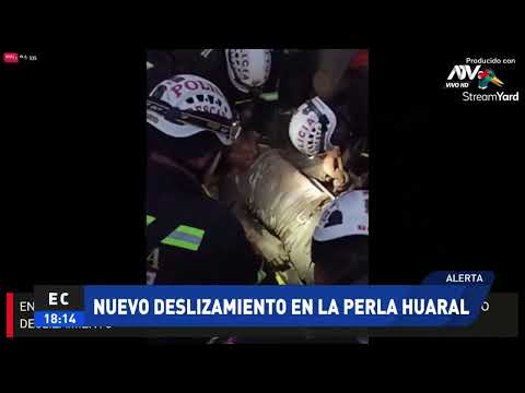 Huaral: Rescatan a un hombre tras nuevo deslizamiento en La Perla