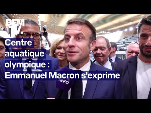 Un travail remarquable: Emmanuel Macron inaugure le centre aquatique olympique de Saint-Denis