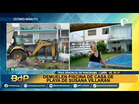 Susana Villarán: tras denuncia de Panorama, demuelen muro perimétrico de su casa de playa (2/2)
