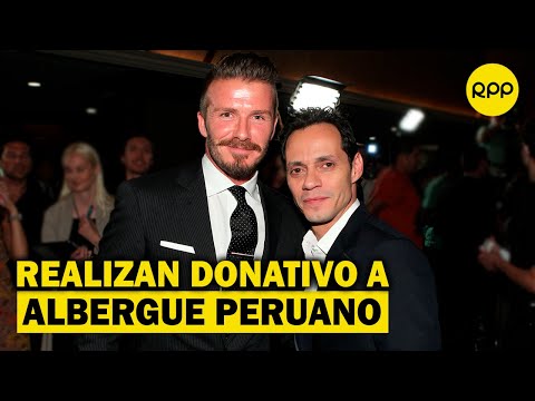 Marc Anthony y David Beckham hacen importante donativo para niños peruanos