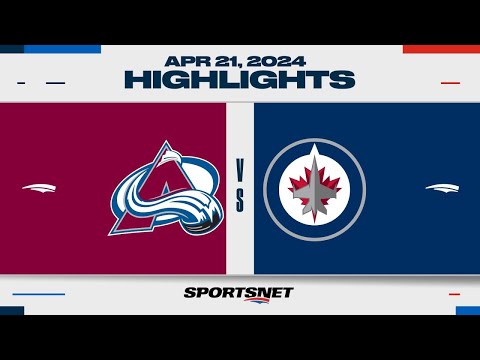 NHL Game 1 Highlights | Avalanche vs. Jets - April 21, 2024