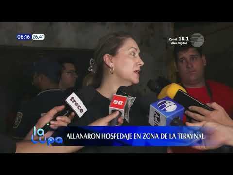Allanaron hospedaje y rescataron a 130 niños en Asunción