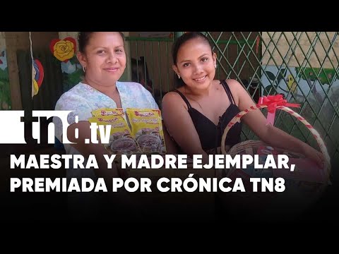 Madre y maestra: Doña Tania es agasajada por su hija en Crónica TN8 - Nicaragua