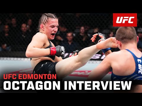 Erin Blanchfield Octagon Interview | UFC Edmonton