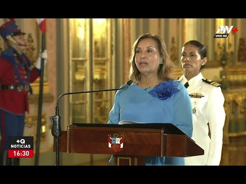 Presidenta Dina Boluarte participa en ceremonia de saludo del Cuerpo Diplomático