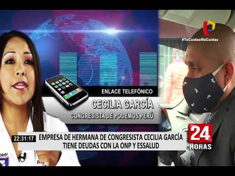 Empresa de hermana de la congresista Cecilia Garcia tiene deudas con la ONP Y EsSalud