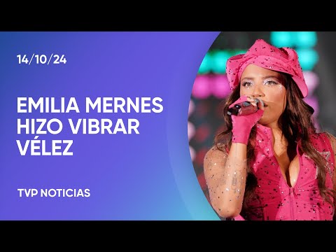 Emilia Mernes hizo vibrar un Vélez repleto