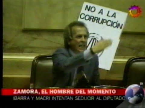 DiFilm - Luis Zamora pelea en el Congreso por Privatizaciones