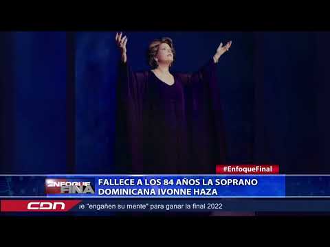 Fallece a los 84 años la soprano dominicana Ivonne Haza