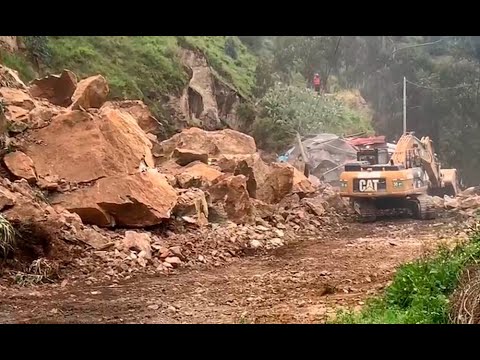 Áncash: Derrumbe de cerro bloquea vía Pativilca-Huaraz