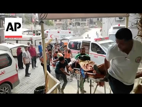 Hospitals in northern Gaza are struggling as waves of wounded flood in