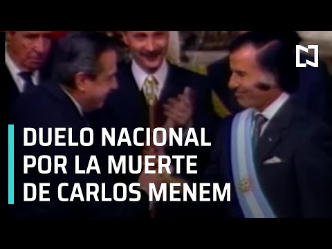 Declaran tres días de duelo nacional en Argentina por la muerte de Carlos Menem - A las Tres