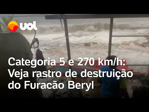 Furacão Beryl causa rastro de destruição na Venezuela e outros países do Caribe; veja vídeos
