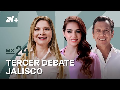 Tercer Debate Jalisco 2024: EN VIVO Claudia Delgadillo, Laura Haro y Pablo Lemus