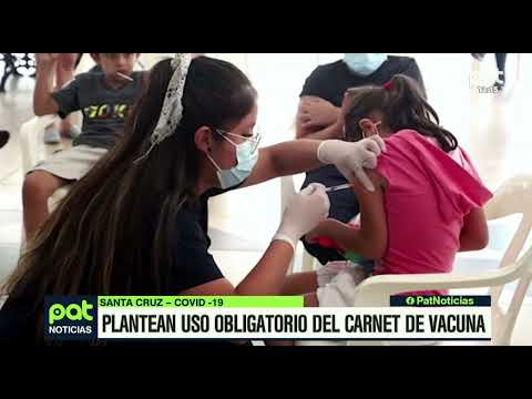 Gobernación de Santa Cruz plantea uso obligatorio del Carnet de Vacuna