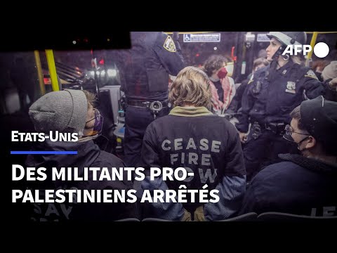 New York: des manifestants pro-palestiniens menottés lors d'un rassemblement | AFP Images