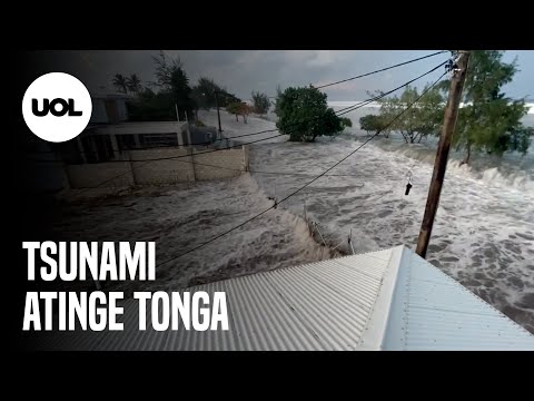 Tsunami atinge Tonga após erupção de vulcão submarino