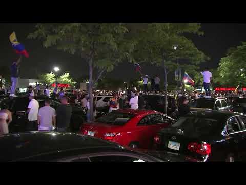 Large crowd rallies in Humboldt Park as Venezuelans await results in tense presidential election