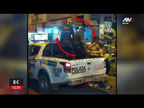 El Agustino: Policía atrapa a delincuente y se les escapa en la cara