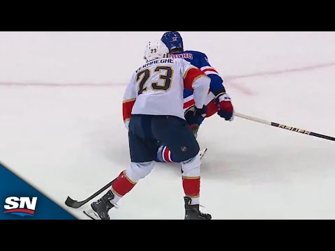Panthers Carter Verhaeghe Fakes Out Rangers Alex Wennberg And Rips One Five-Hole On Power Play