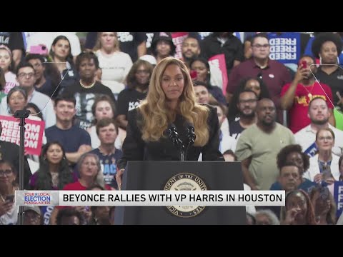 Beyoncé endorses Kamala Harris in joyful speech at Houston rally: 'I'm here as a mother'