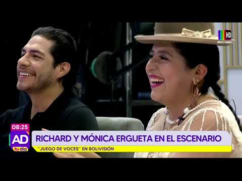 Juego de Voces: Richard y Monica Ergueta en el escenario