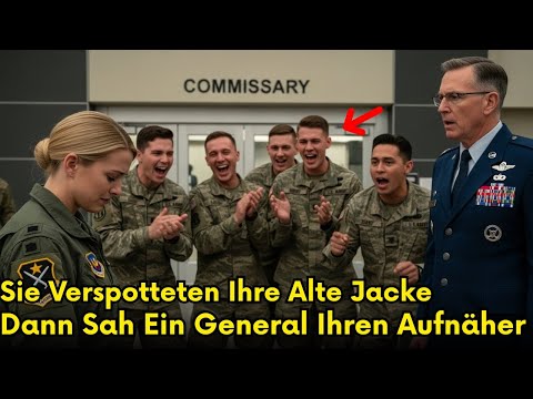 Sie verspotteten ihre alte Jacke – bis ein General den Aufnäher erkannte und erstarrte