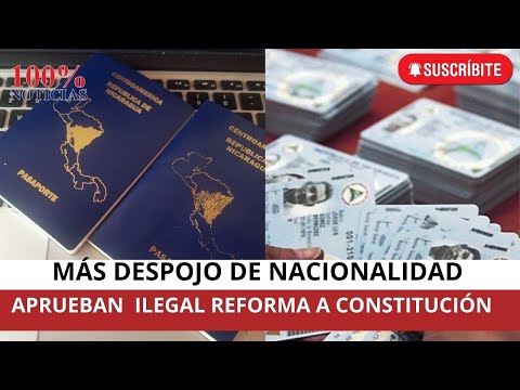Diputados ratifican reforma constitucional para desnacionalizar a nicaragüenses