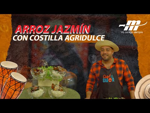 ARROZ JAZMÍN con COSTILLA AGRIDULCE  CLUB EL SABOR
