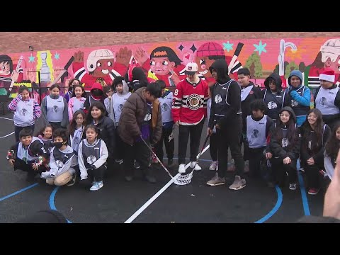 Little Village Boys & Girls Club gets upgraded playground thanks to Chicago Blackhawks, NHL