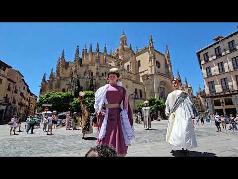 Ferias y Fiestas de San Juan y San Pedro Segovia 2024. Baile de los Gigantes y Cabezudos. 24/6/2024