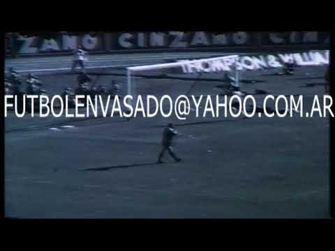 River vs Racing. Campeonato Metropolitano 1976. Daniel Passarella autor de 3 goles.