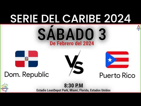 República Dominicana Vs Puerto Rico en la  Serie del Caribe 2024 - Miami