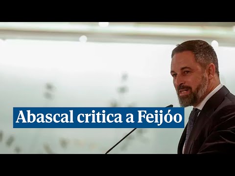 Abascal critica a Feijóo por pretender pactar con Pedro Sánchez