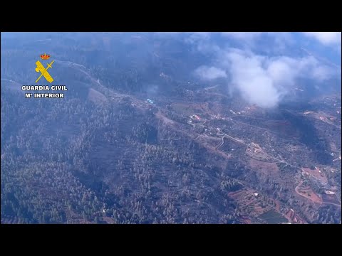 El incendio de Puntagorda (La Palma) se mantiene activo